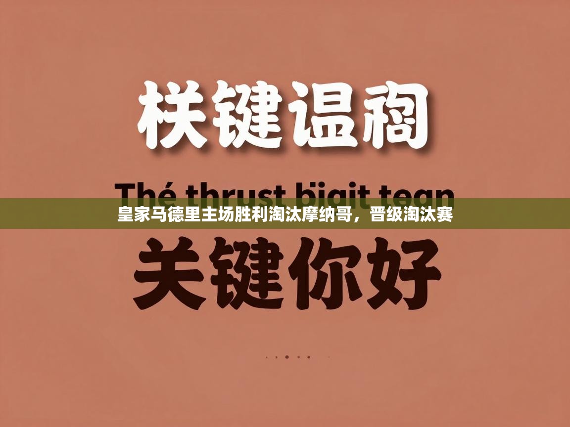 皇家马德里主场胜利淘汰摩纳哥，晋级淘汰赛  第1张